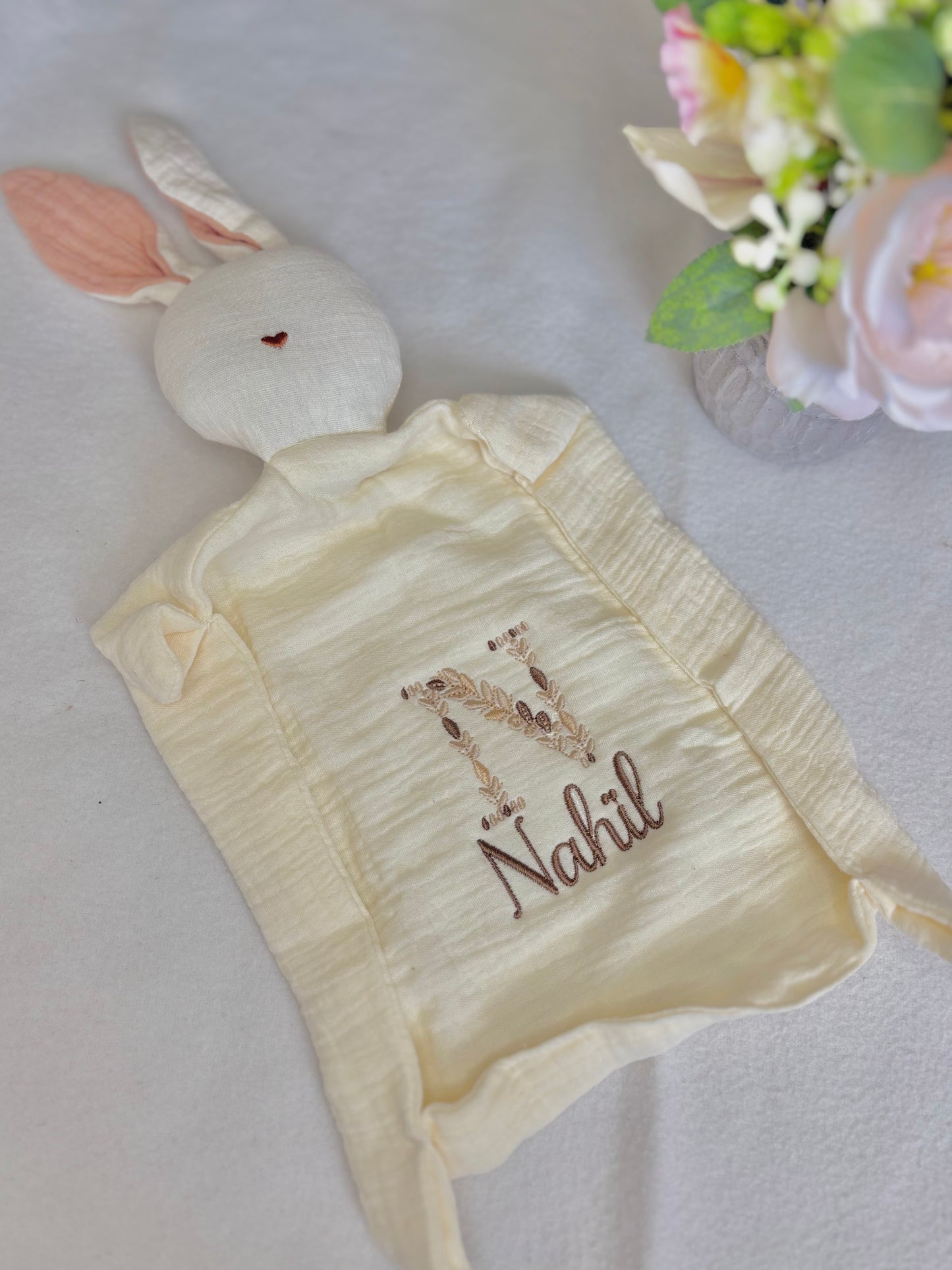 DOUDOU – Modèle Lapin en gaze de coton